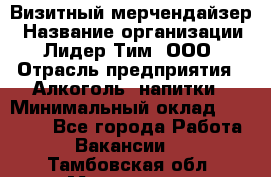 Визитный мерчендайзер › Название организации ­ Лидер Тим, ООО › Отрасль предприятия ­ Алкоголь, напитки › Минимальный оклад ­ 26 000 - Все города Работа » Вакансии   . Тамбовская обл.,Моршанск г.